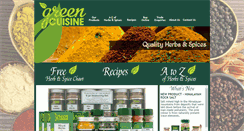 Desktop Screenshot of greencuisine.co.uk