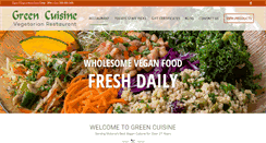 Desktop Screenshot of greencuisine.com